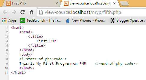 How to write php codes
